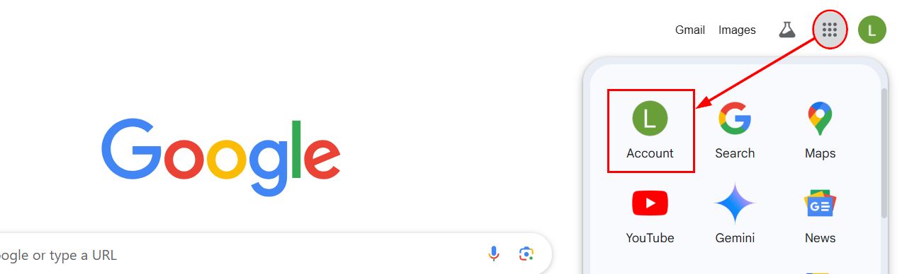 Connecting Google Email Services – figure 1