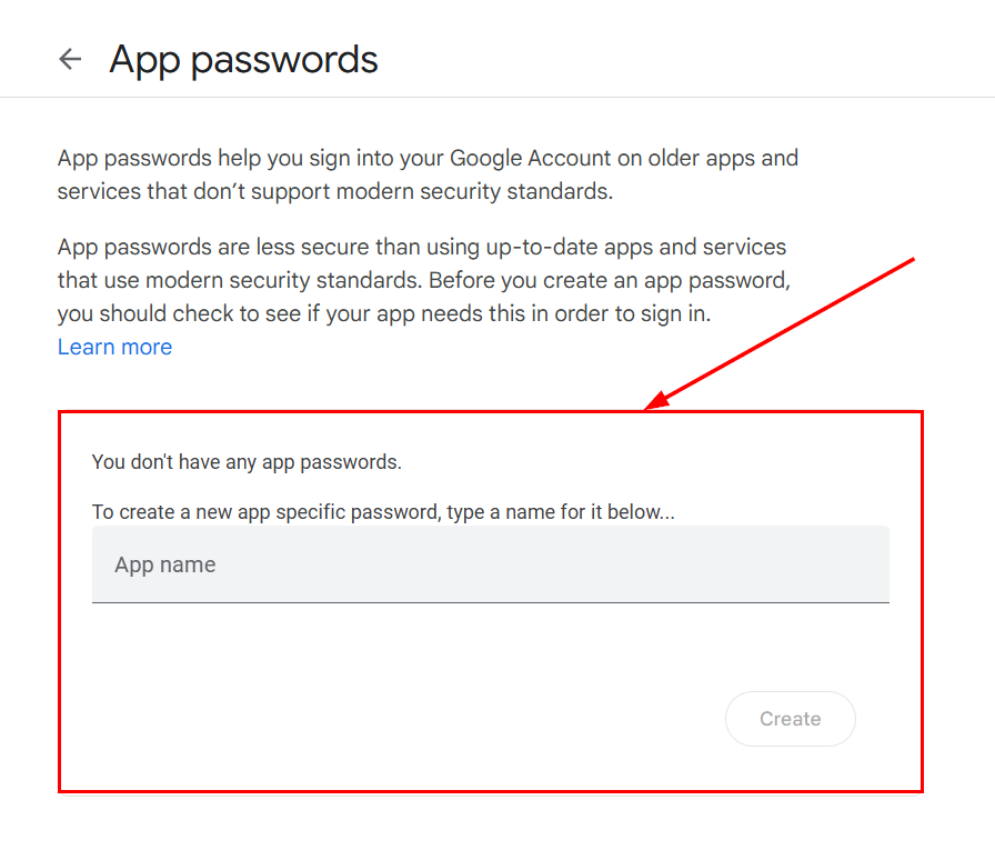 Connecting Google Email Services – figure 4