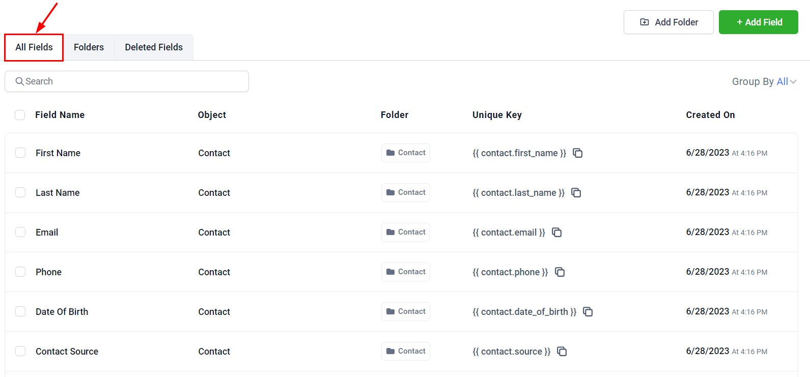 Custom Fields Overview – figure 1