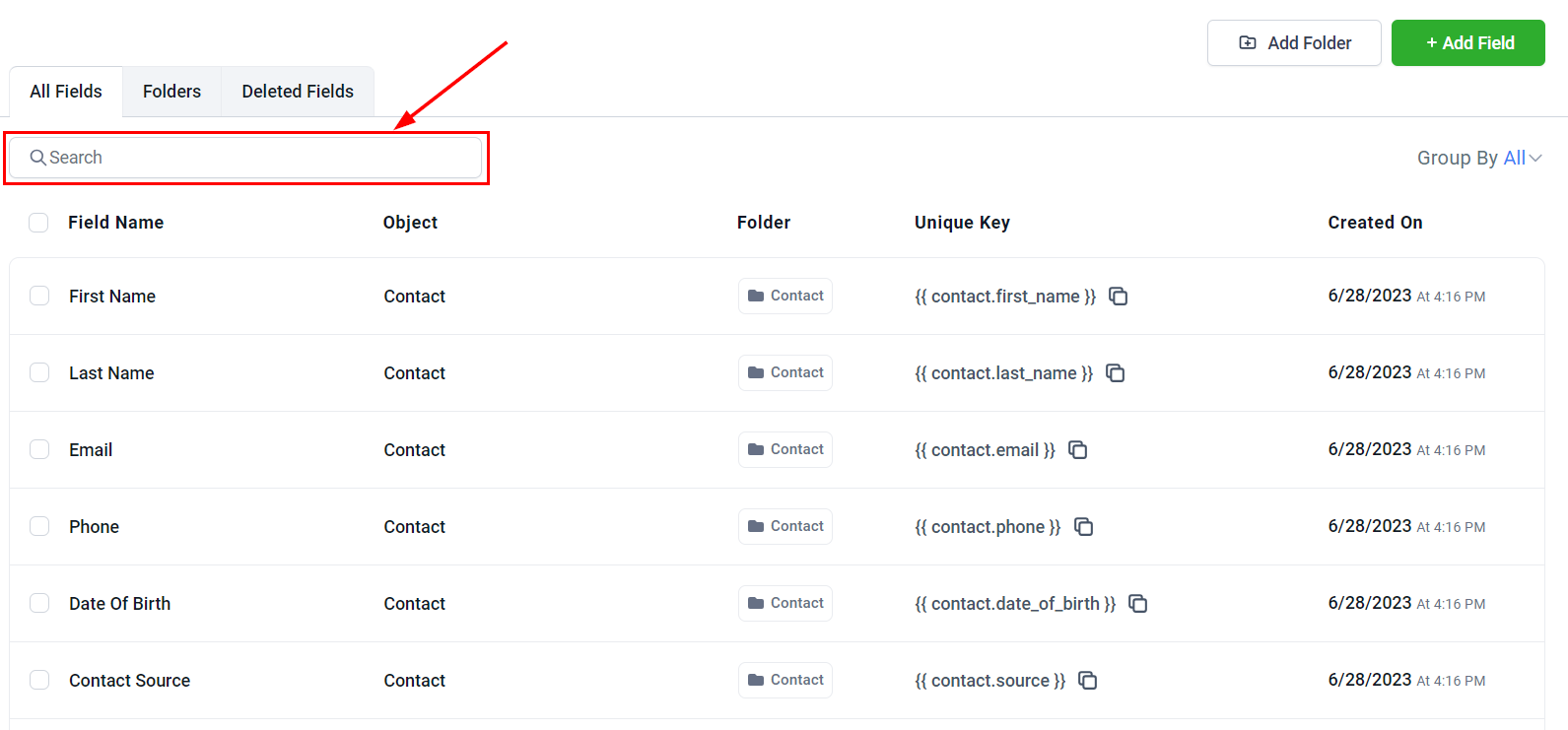 Custom Fields Overview – figure 2