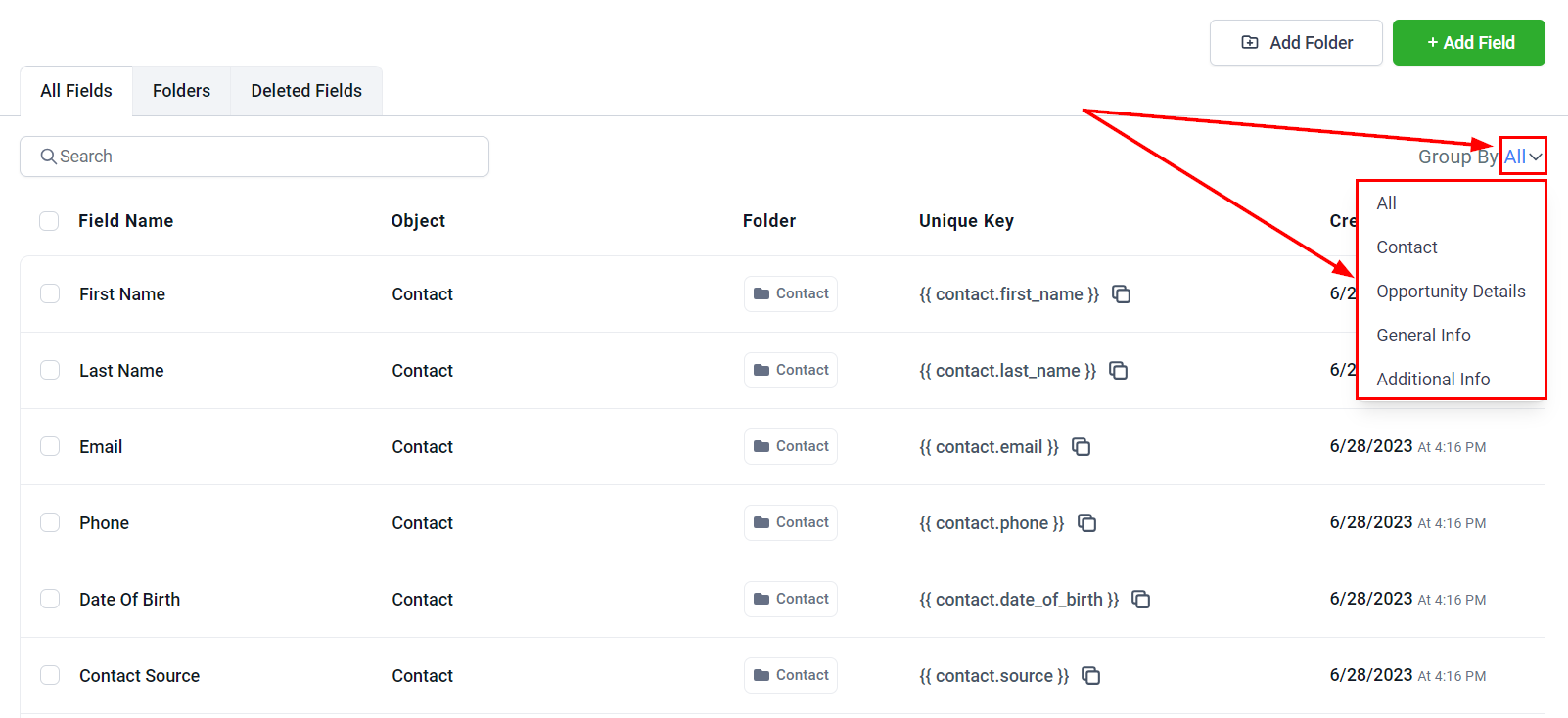 Custom Fields Overview – figure 3