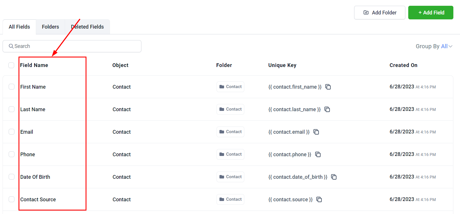 Custom Fields Overview – figure 6