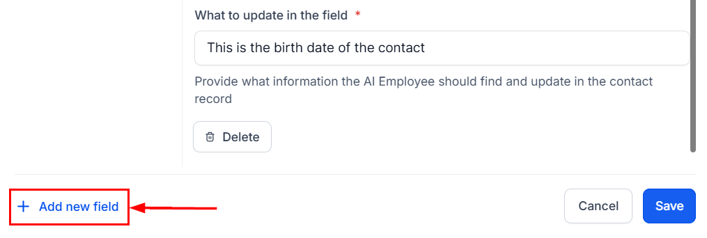 How to Add Contact Info Using the AI Bot – figure 5