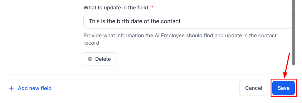How to Add Contact Info Using the AI Bot – figure 6