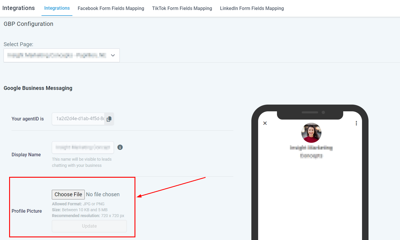 How to Change the Profile Picture for the Chat Widget GMB – figure 3