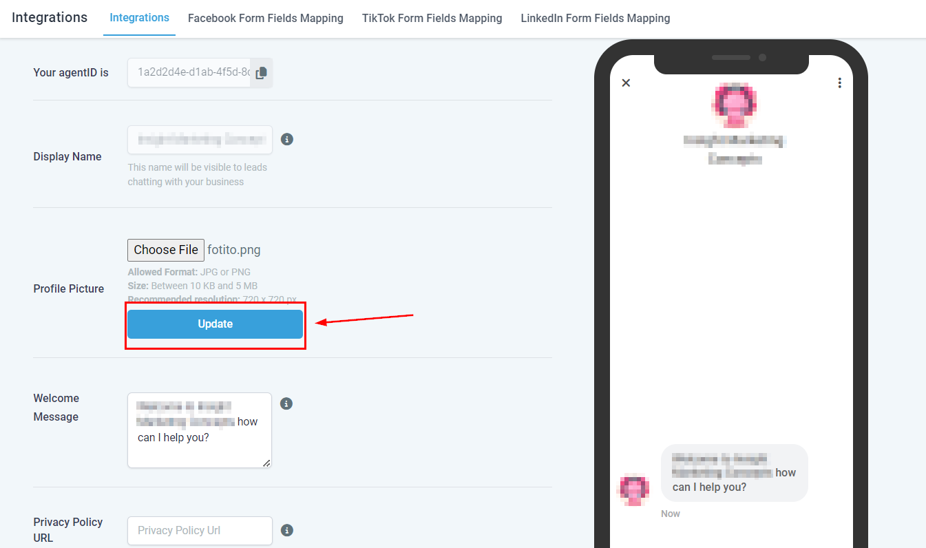 How to Change the Profile Picture for the Chat Widget GMB – figure 4