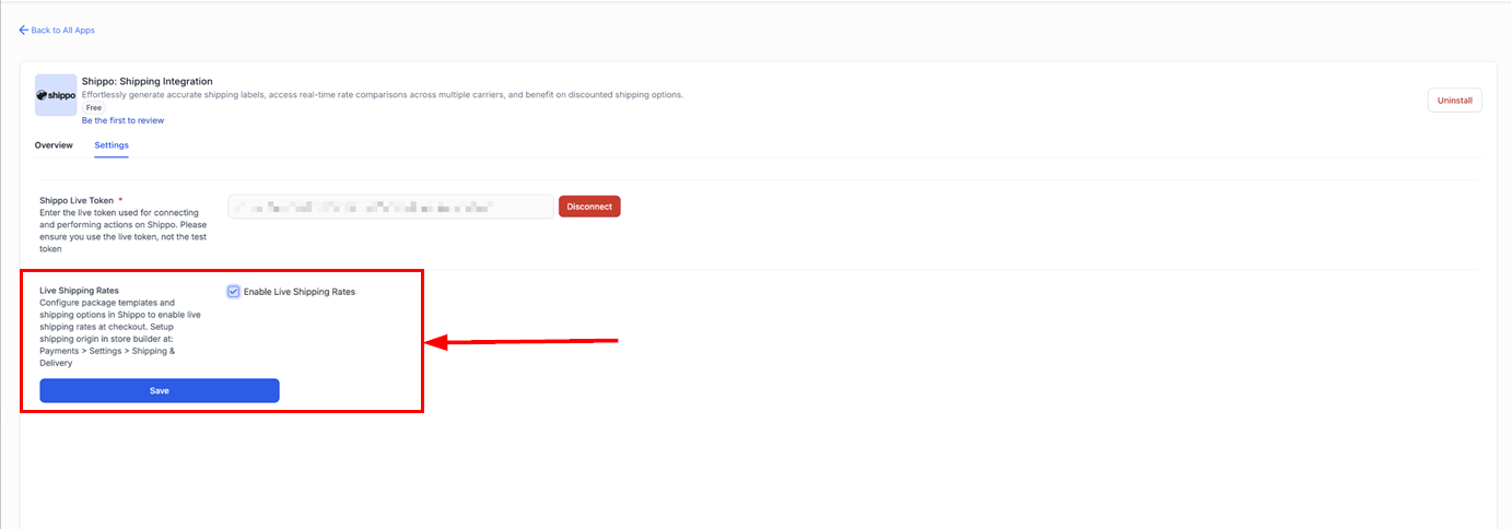 How to Connect Shippo Integration – figure 8