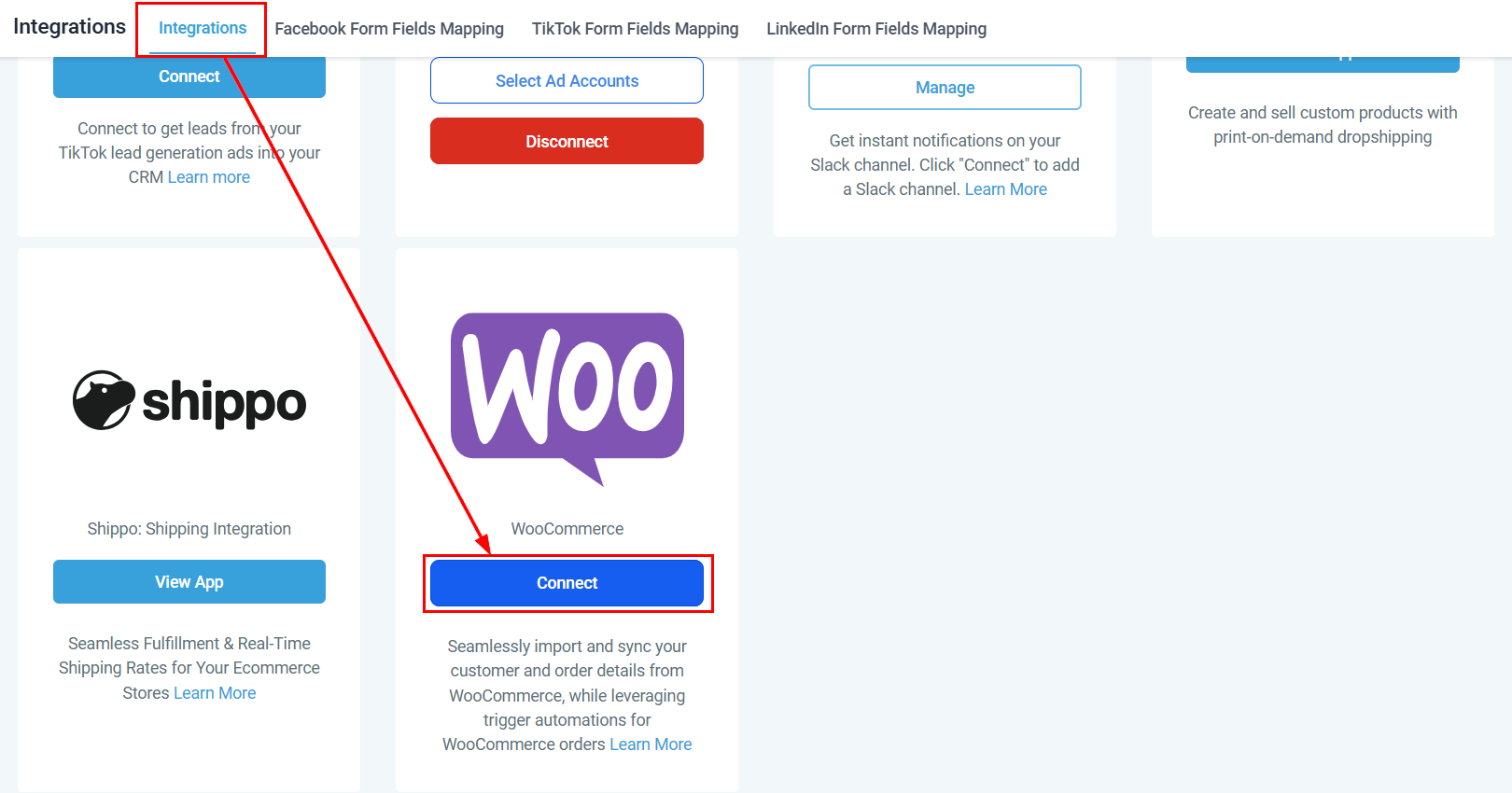 How to Connect WooCommerce for Stores – figure 1