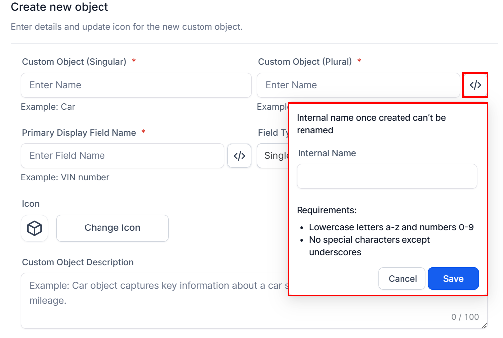 How to Create an Object – figure 3