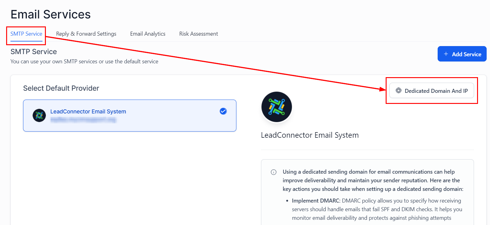 How to Create SMTP Credentials – figure 1