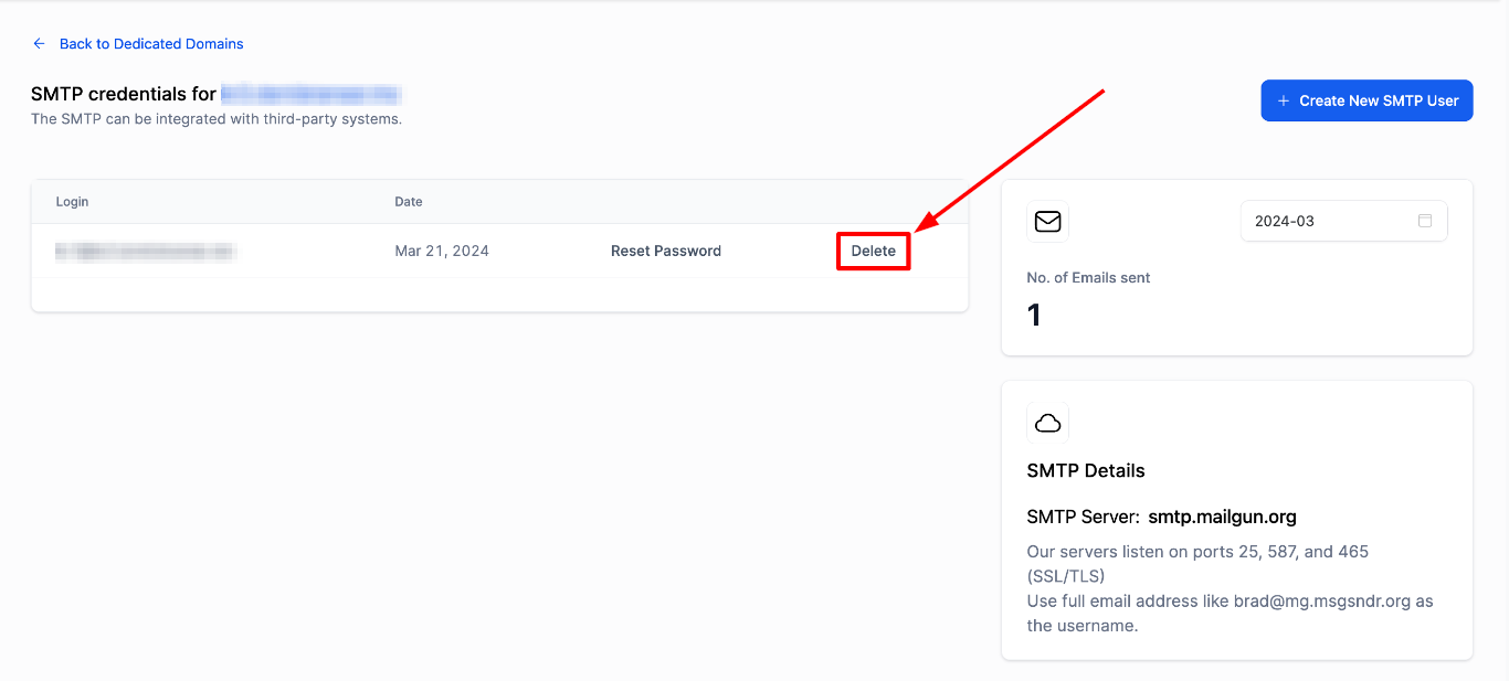 How to Create SMTP Credentials – figure 6