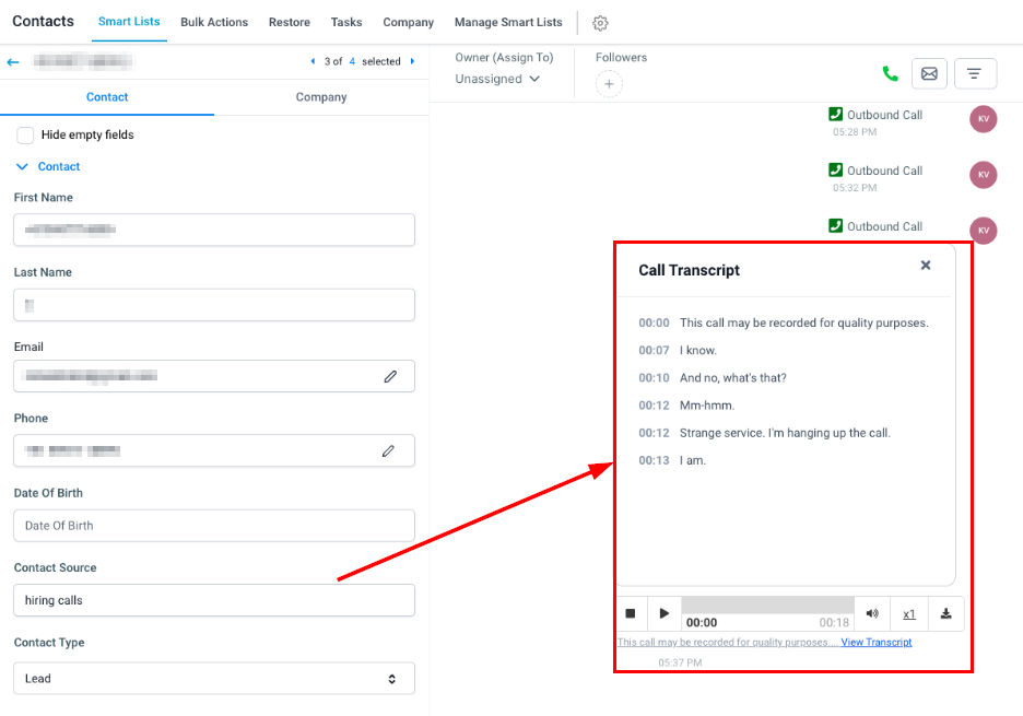 How to Enable Call Transcriptions – figure 3