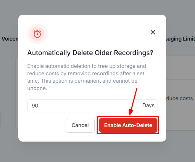 How to Set Up Auto Delete for Call Recordings – figure 4