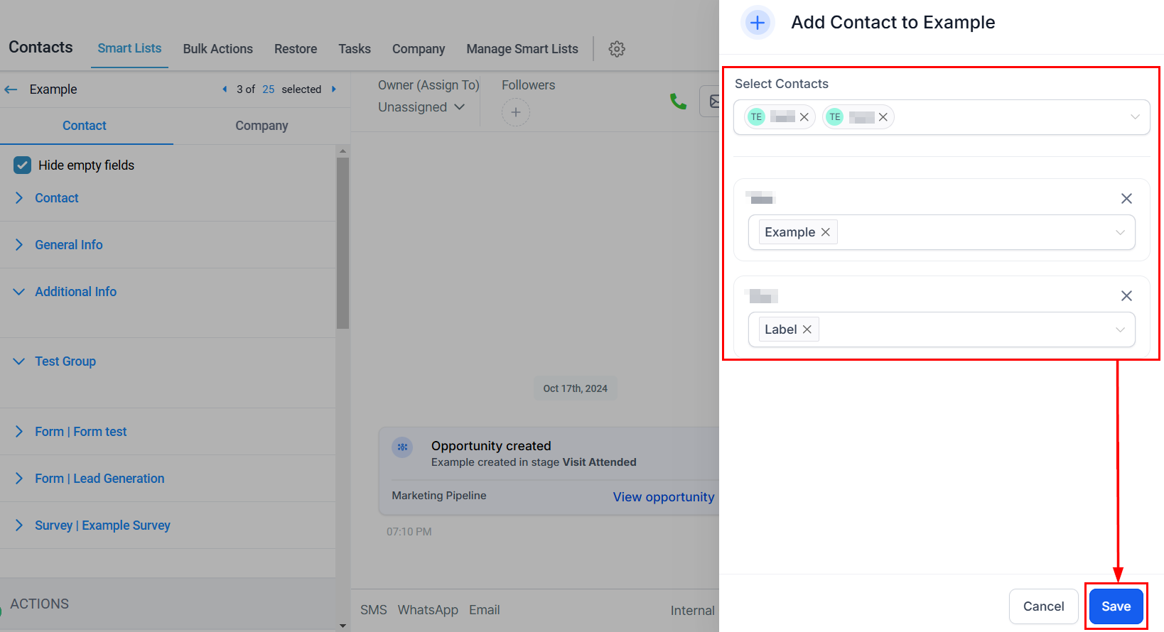 How to Set Up Contact-to-Contact Association – figure 9