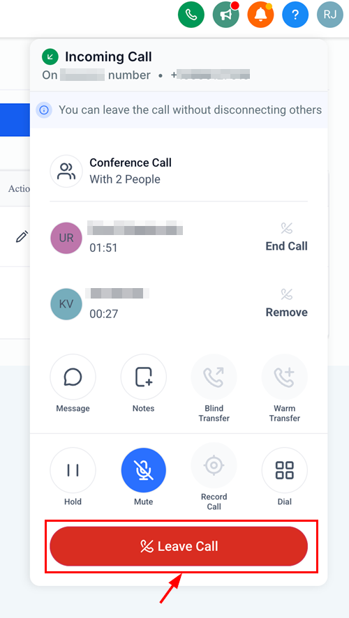 How to Transfer an Incoming Call – figure 5