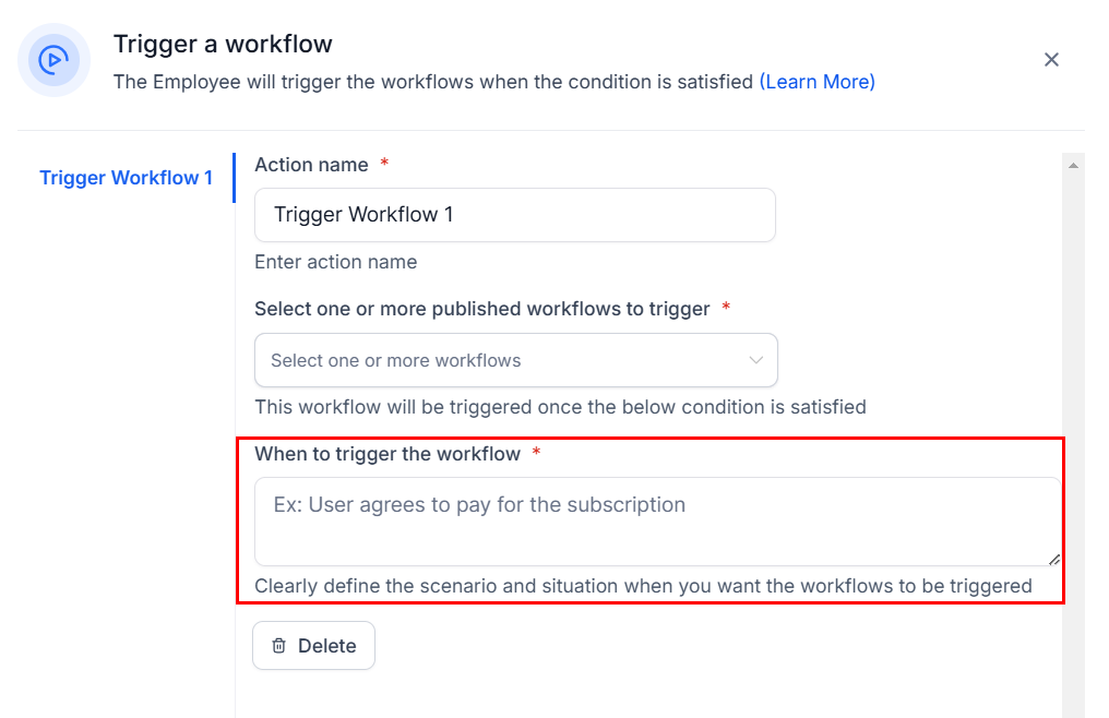 How to Trigger a Workflow within Conversation AI – figure 6