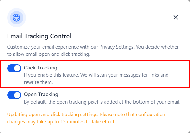How to Turn OnOff Email Tracking – figure 3