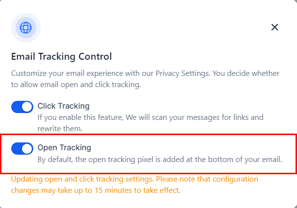 How to Turn OnOff Email Tracking – figure 4