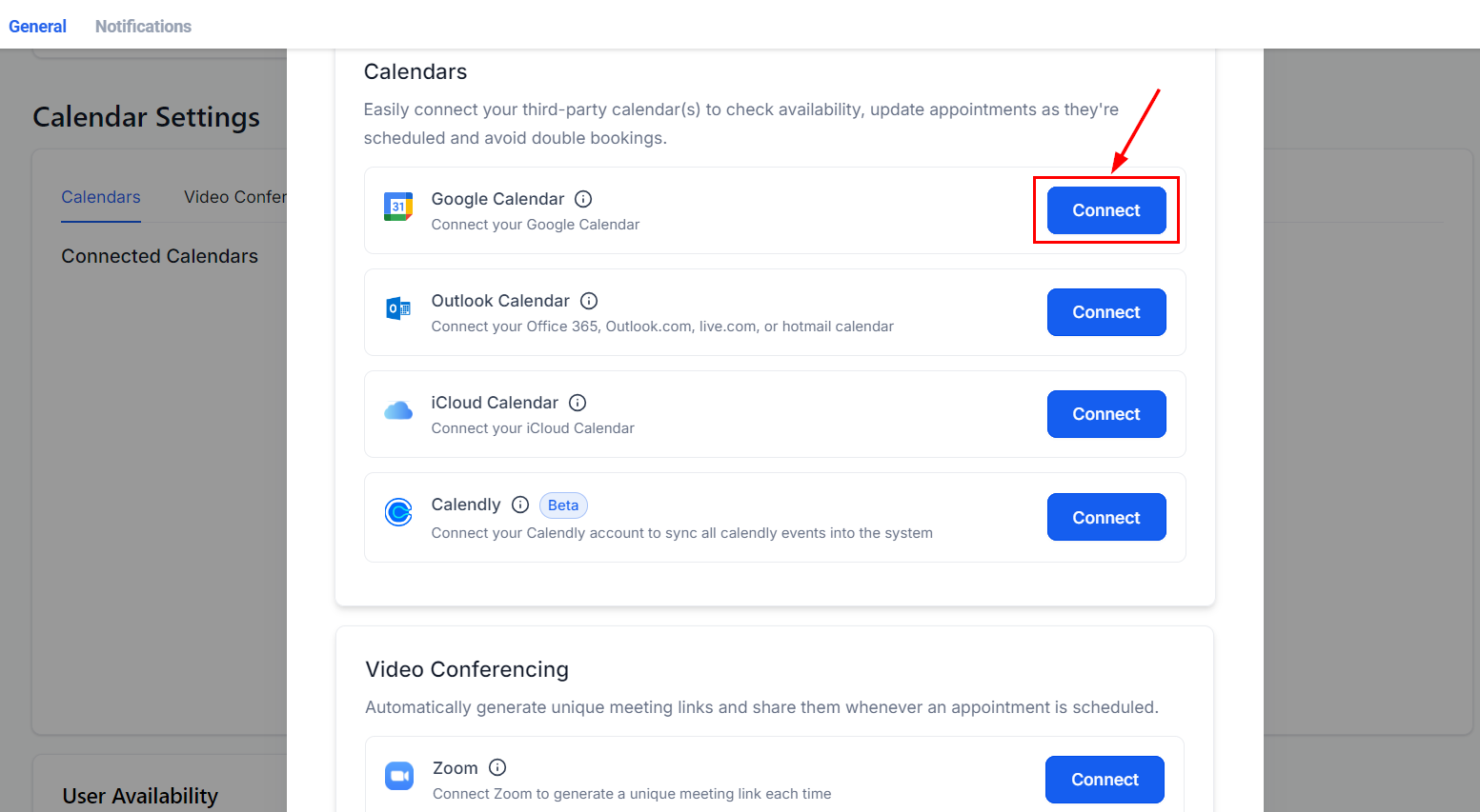 Integrating Google Calendar – figure 2