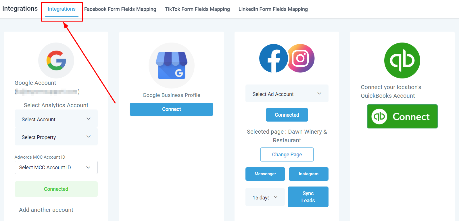LinkedIn Integration – figure 1