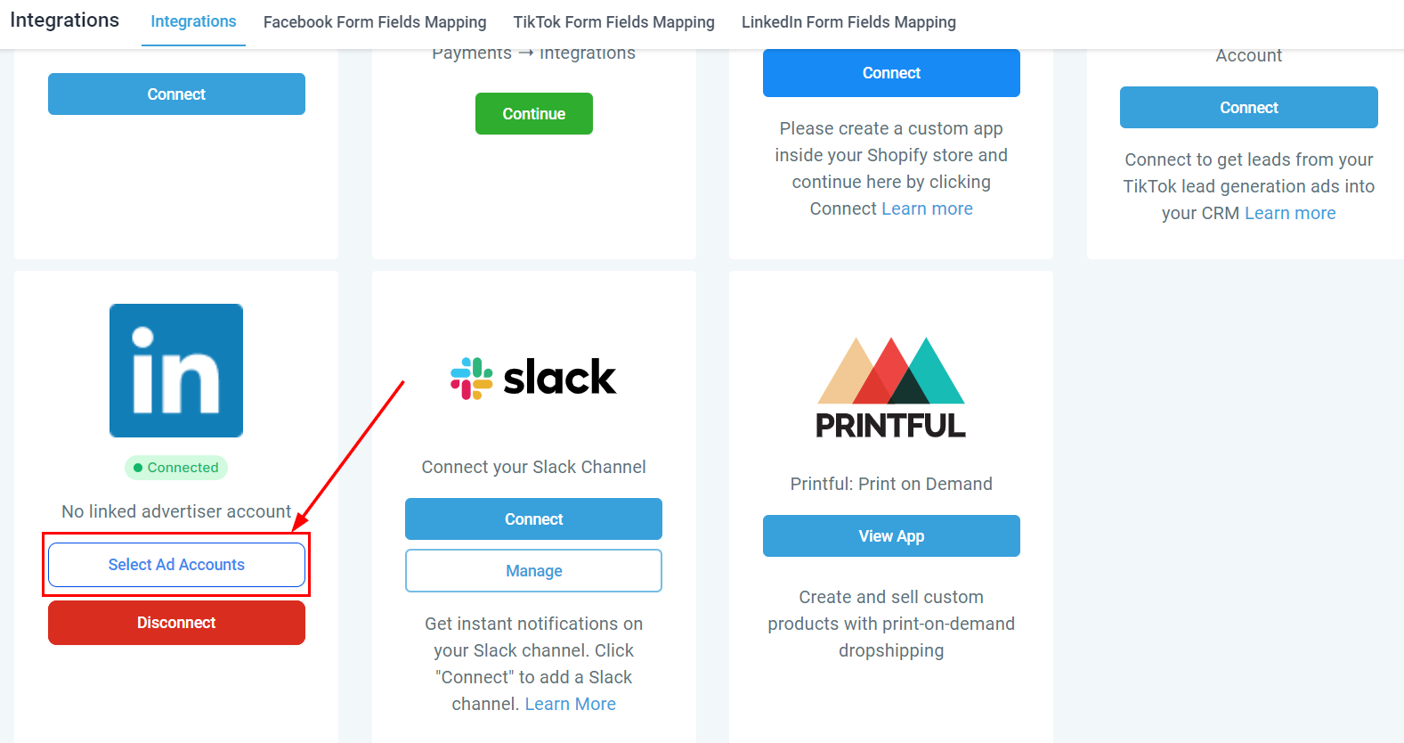LinkedIn Integration – figure 4