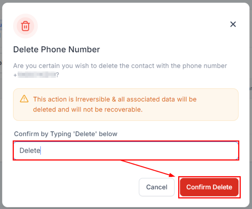 Managing and Deleting Twilio Numbers – figure 2
