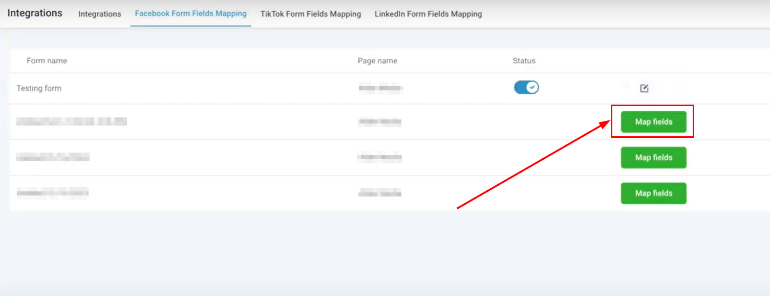 Mapping Facebook Form Fields – figure 2