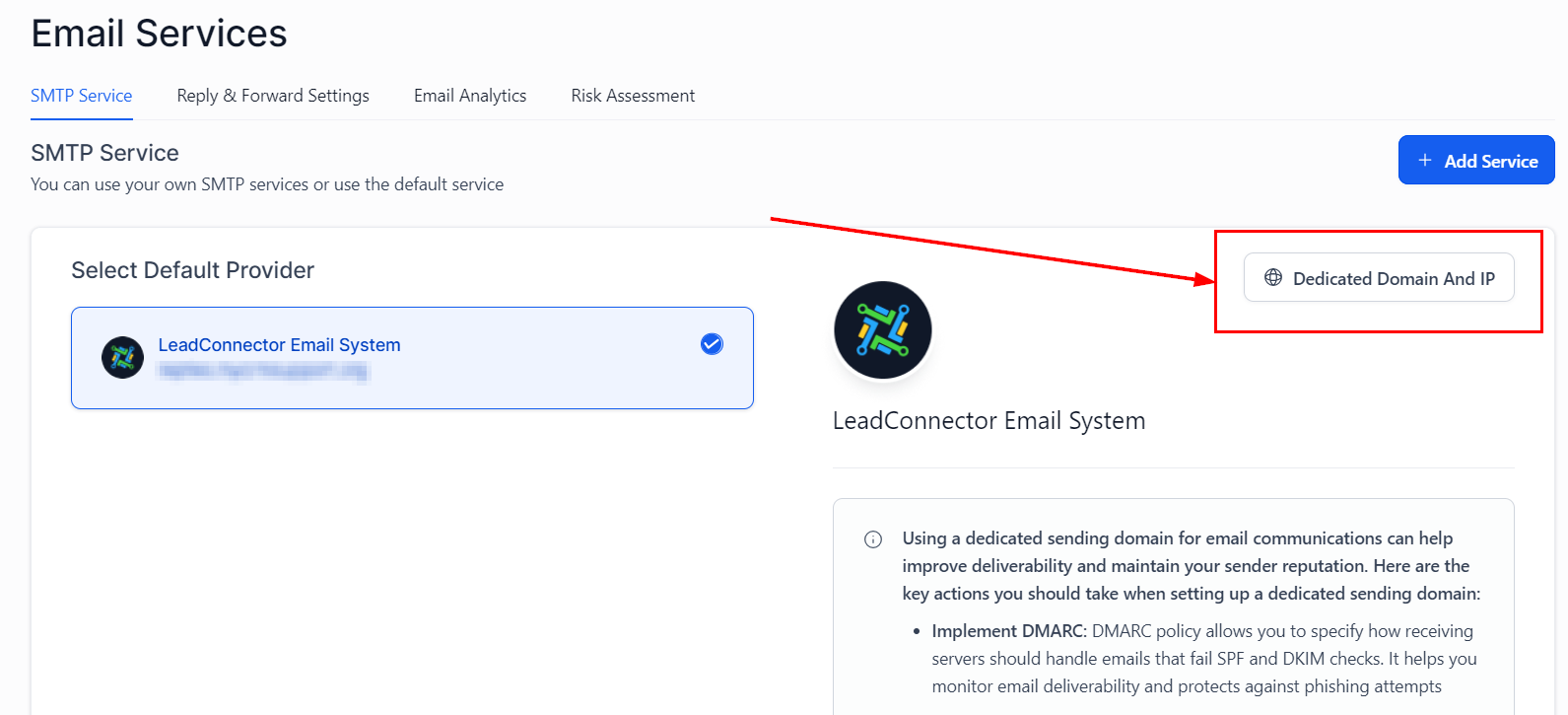 Setting Up a Default Header – figure 1