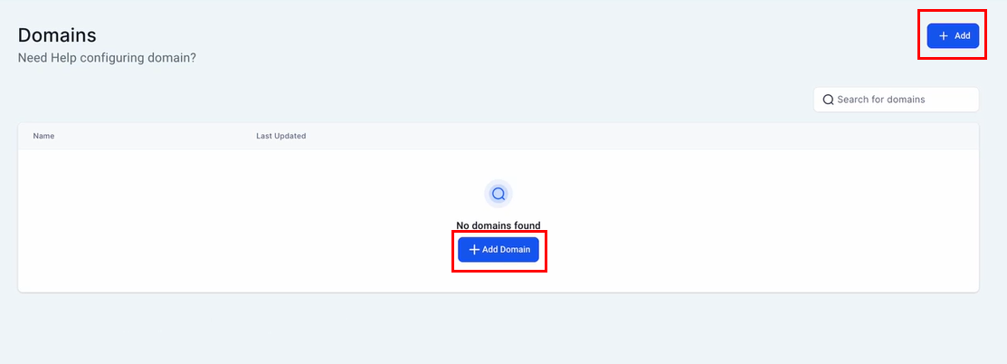 Setting Up Root Domains – figure 1