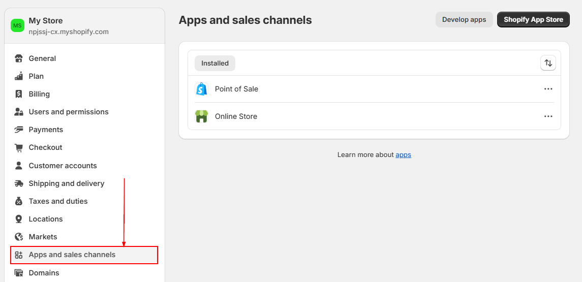 Setting Up Shopify Integration – figure 2