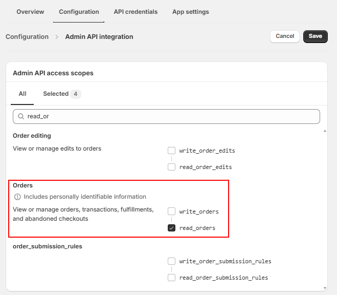 Setting Up Shopify Integration – figure 9