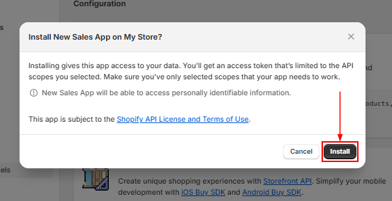 Setting Up Shopify Integration – figure 13