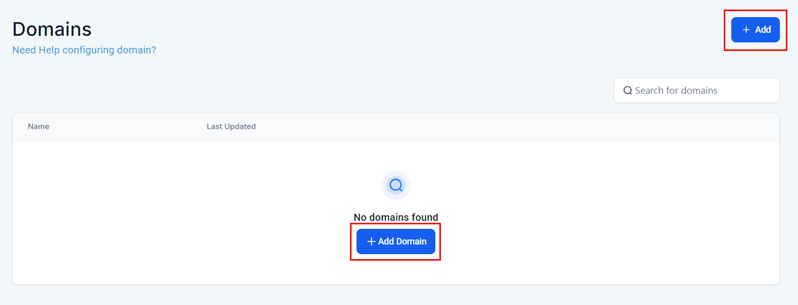 Setting Up Sub-Domains – figure 1