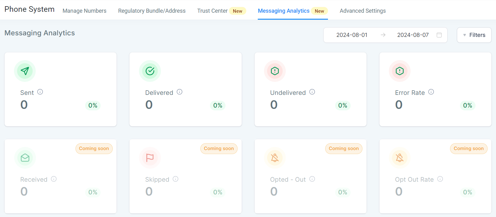 Settings Phone Numbers – figure 8