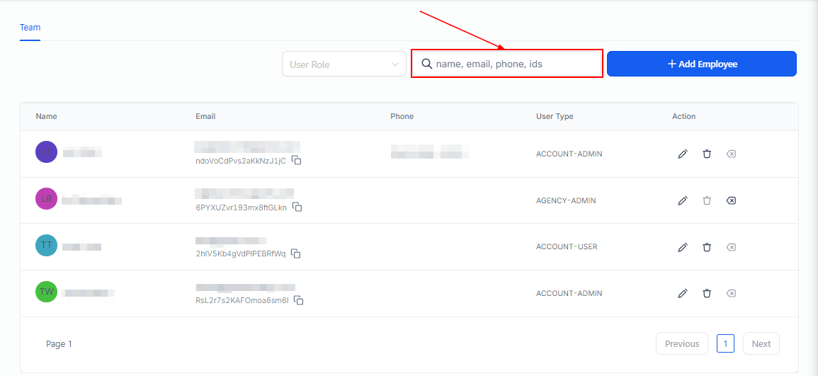 Settings Team Management – figure 3