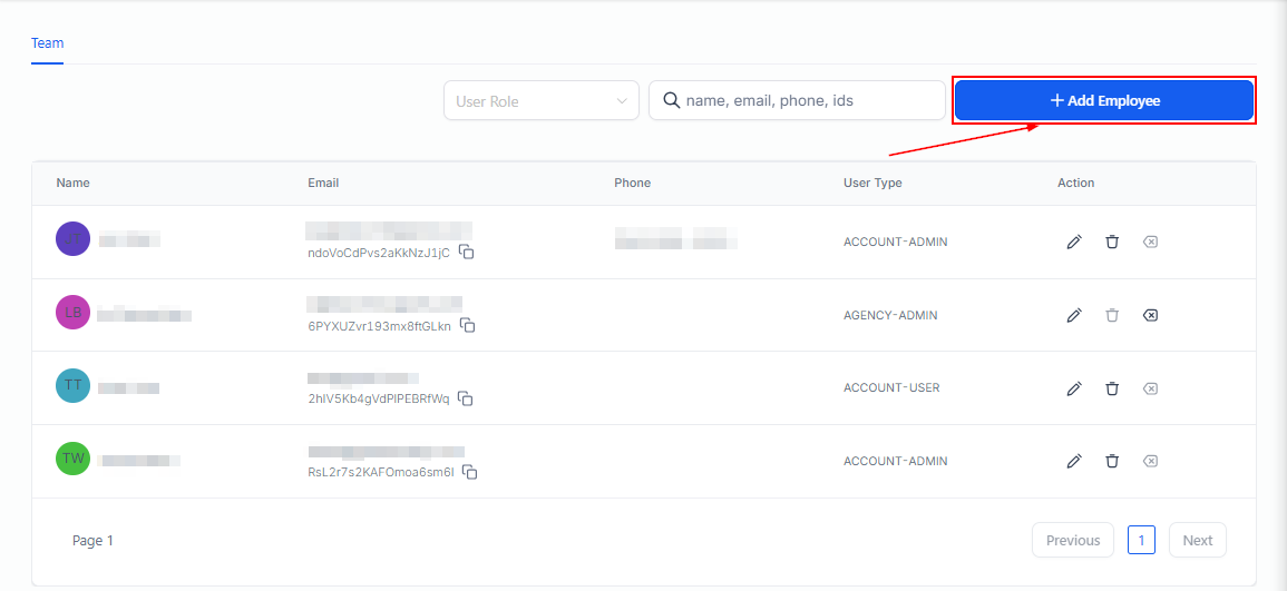 Settings Team Management – figure 5