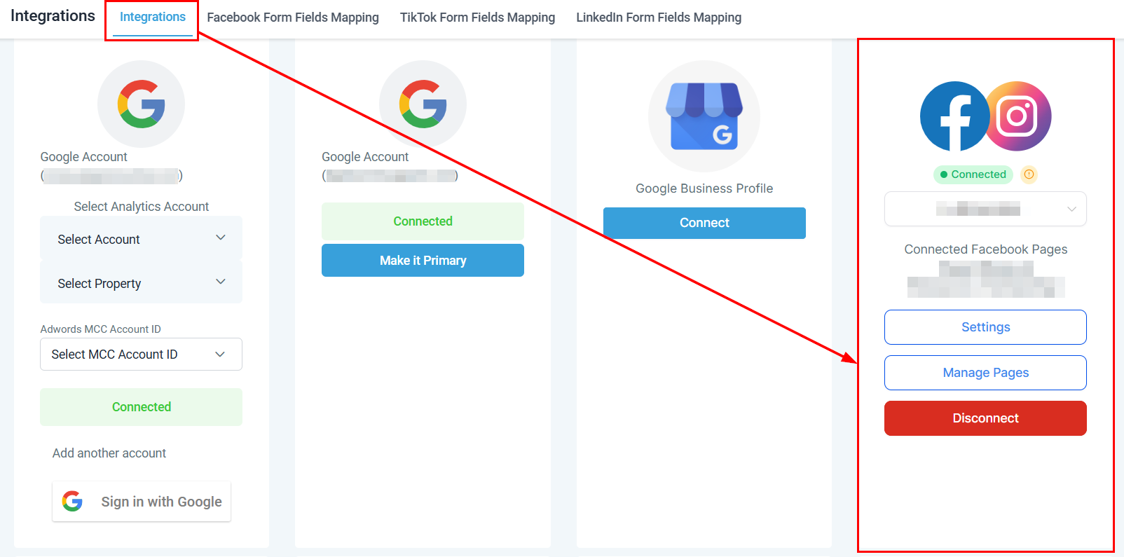 Troubleshooting and Re-authenticating Across Multiple Facebook Pages – figure 1