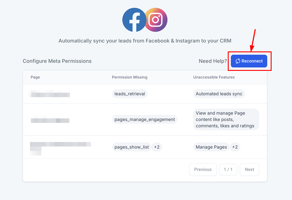 Troubleshooting and Re-authenticating Across Multiple Facebook Pages – figure 3