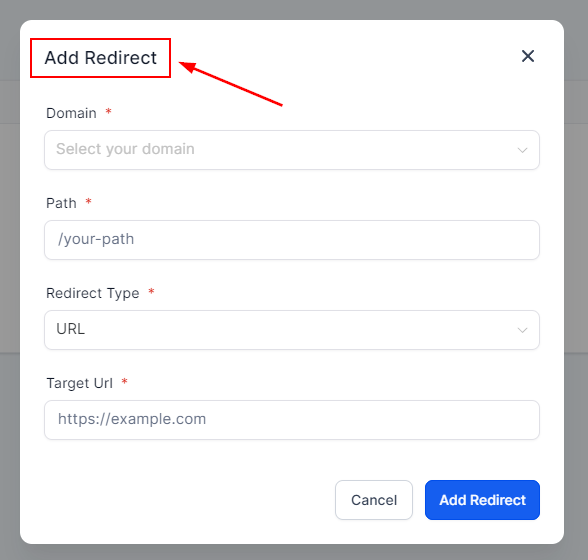 URL Redirects Overview – figure 2
