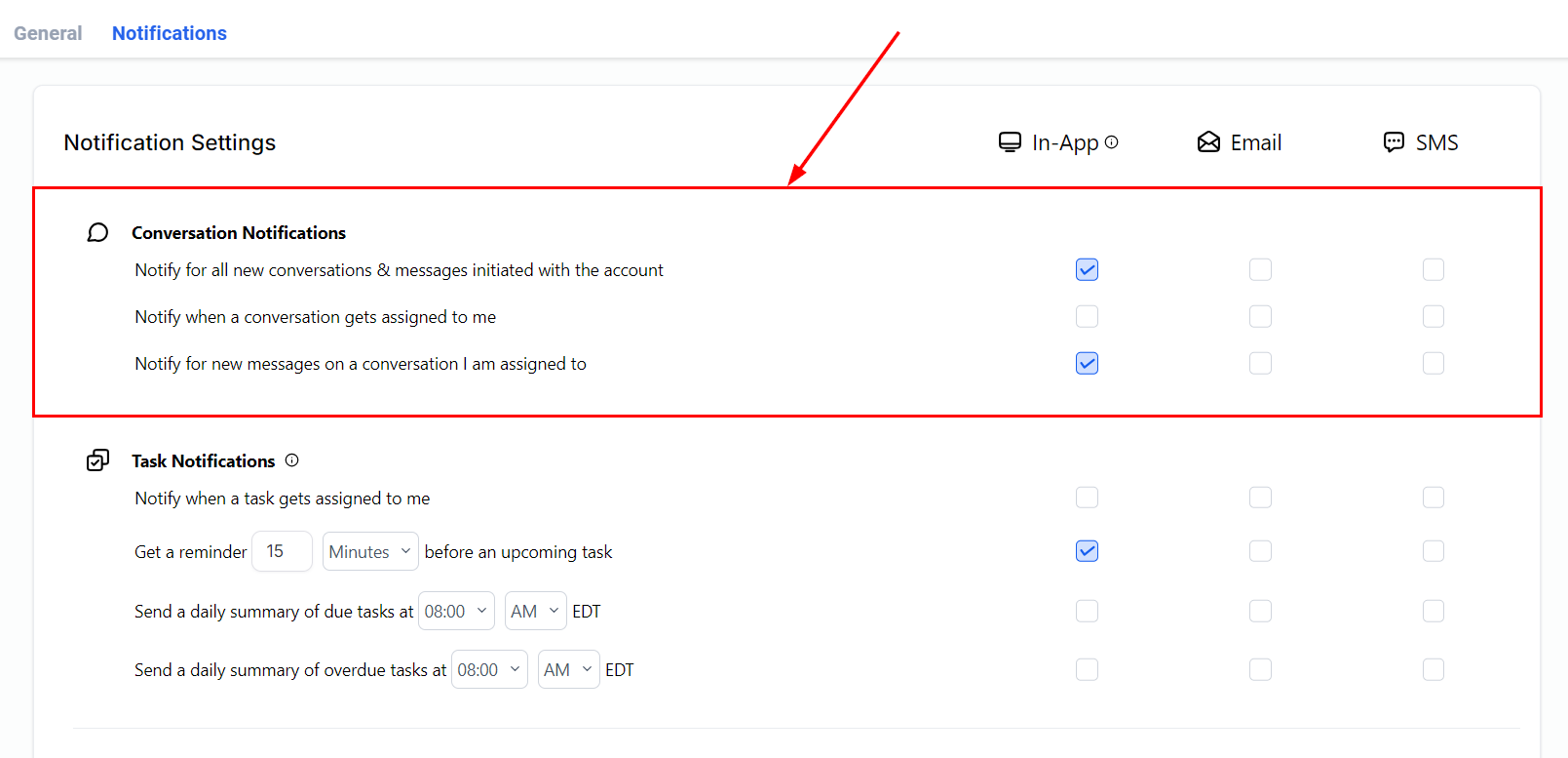 User Notifications – figure 5