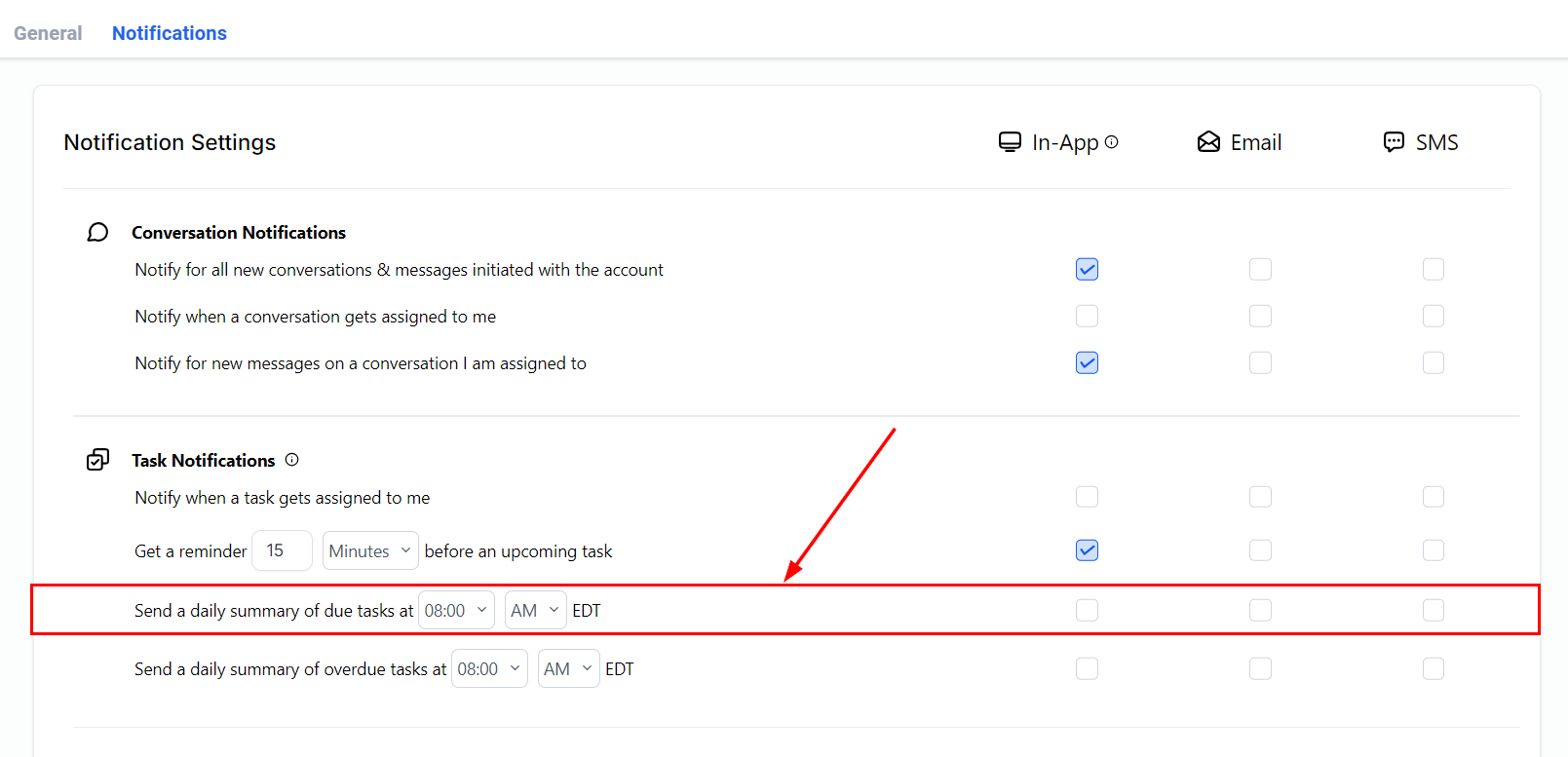 User Notifications – figure 12