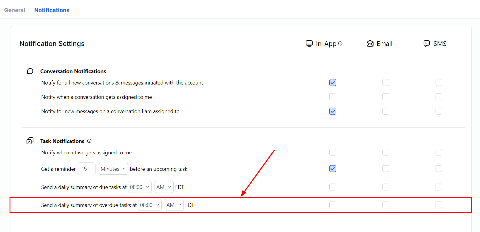 User Notifications – figure 13