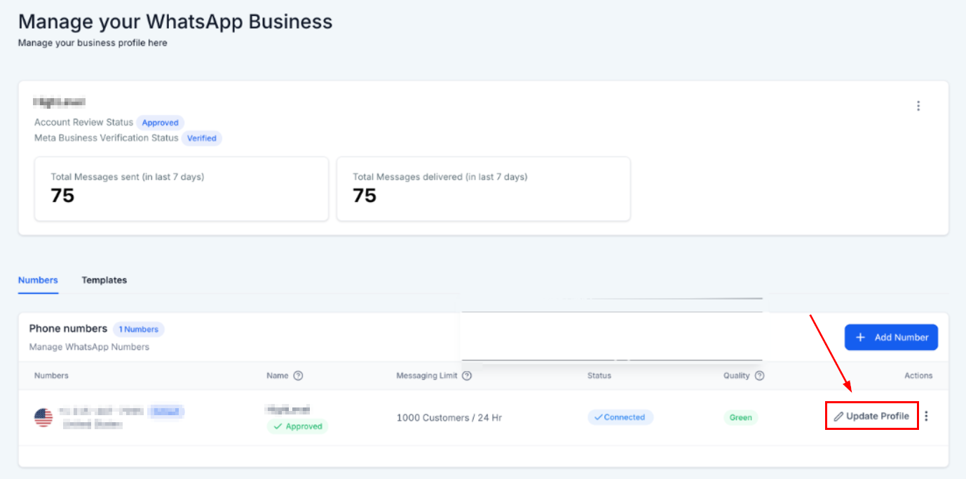 WhatsApp Business Profile Management – figure 1