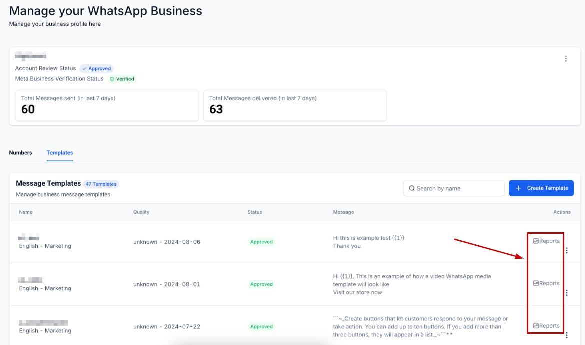 WhatsApp Template Analytics – figure 2