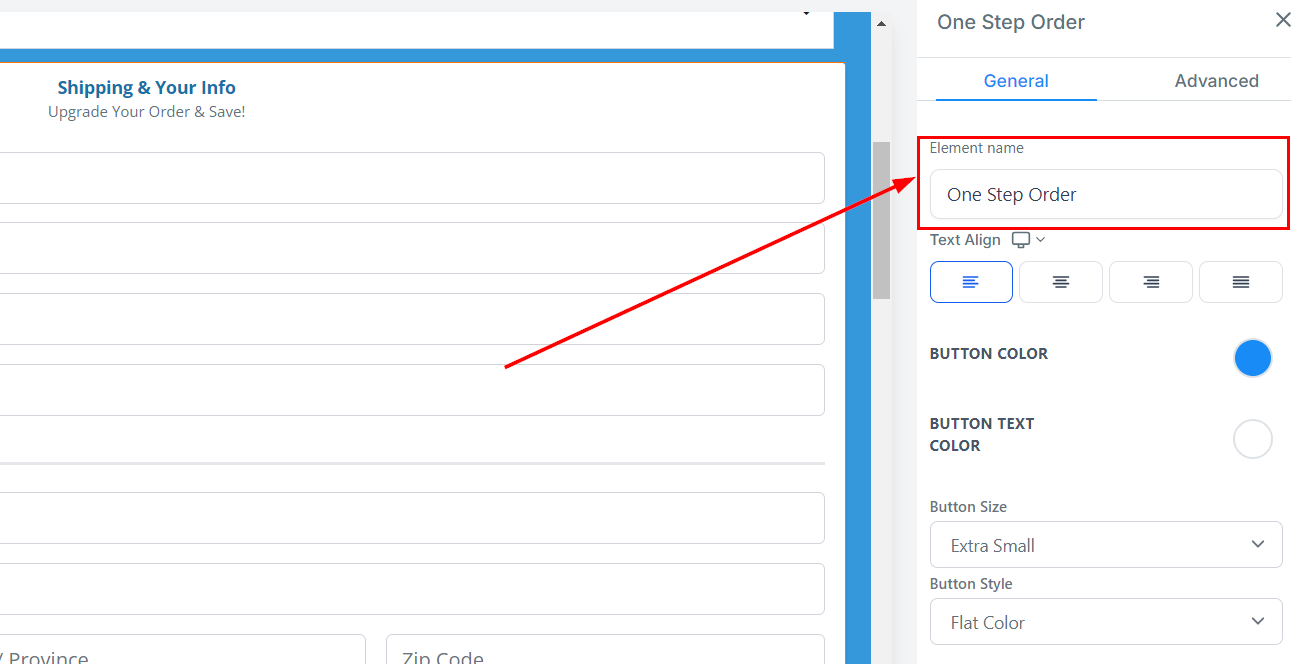 1-Step Order Form – figure 2