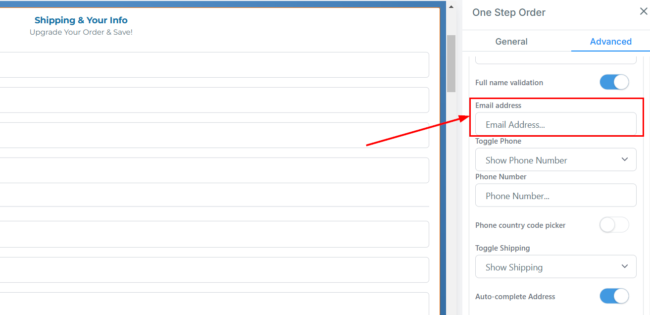 1-Step Order Form – figure 19