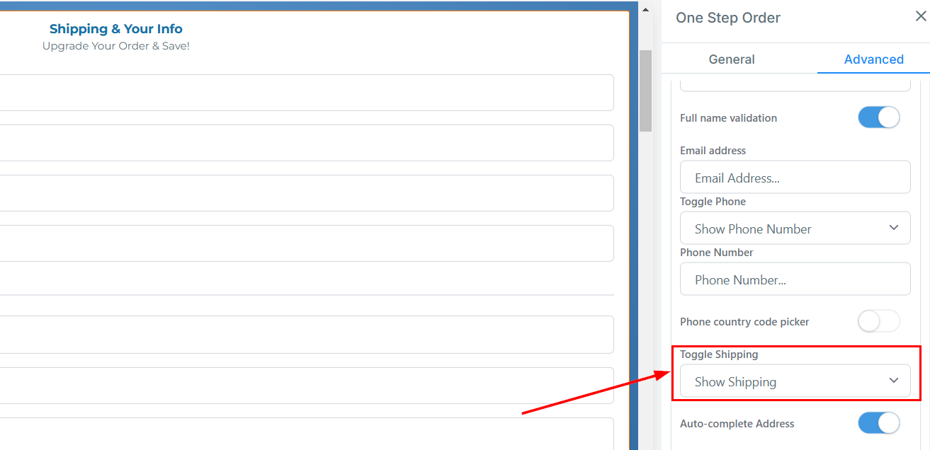 1-Step Order Form – figure 23