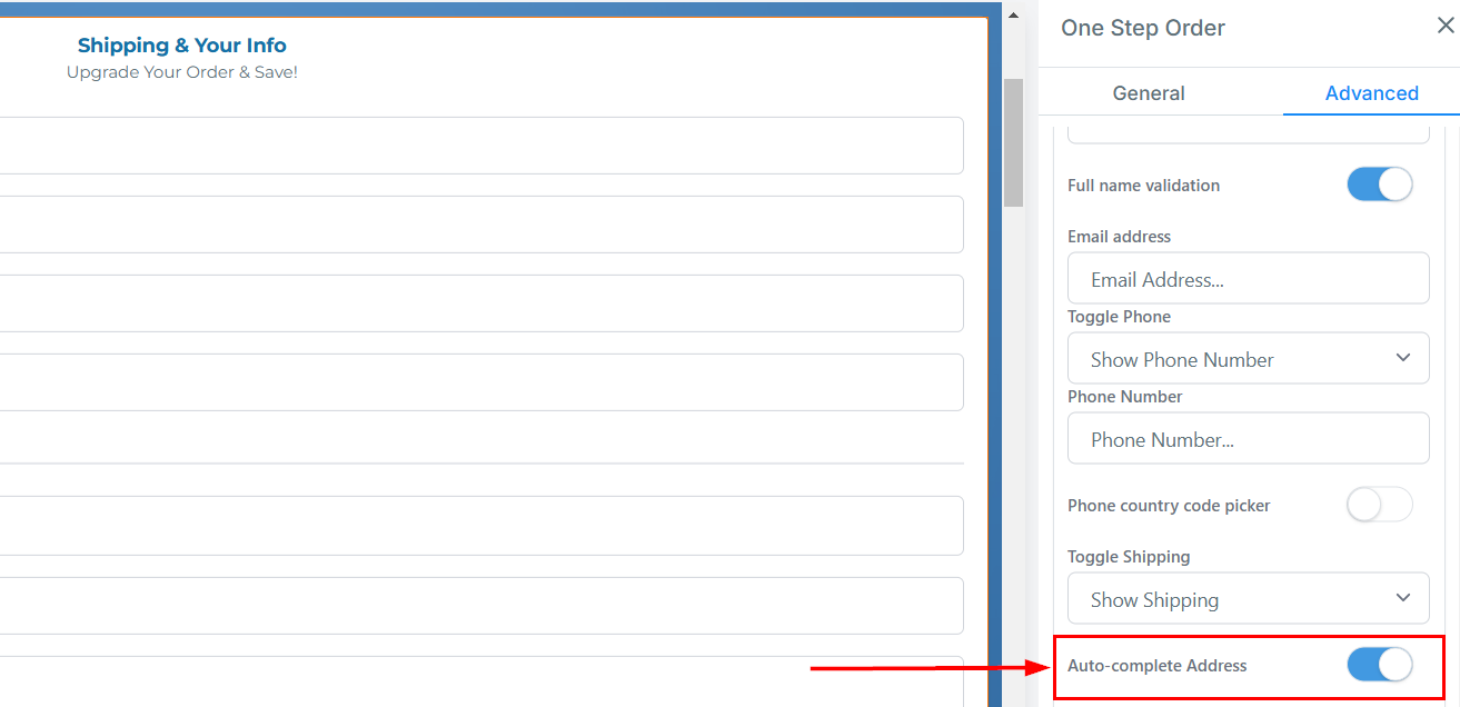 1-Step Order Form – figure 24