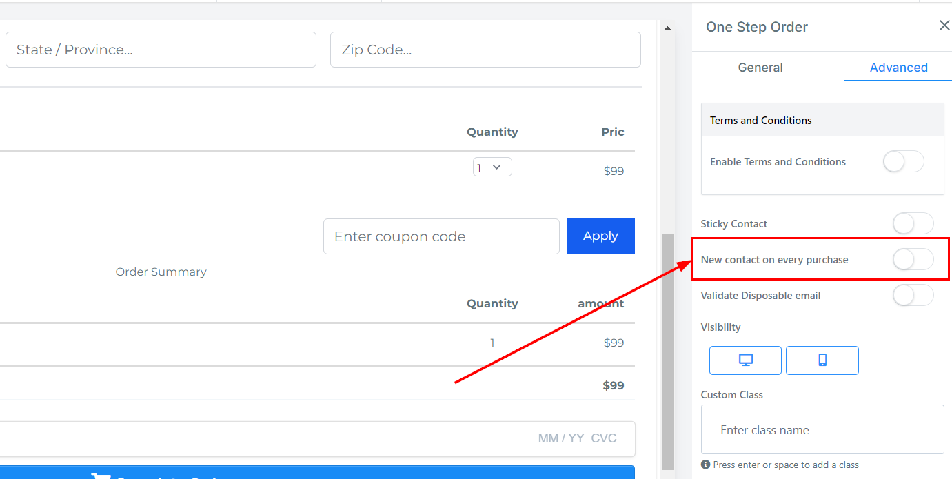 1-Step Order Form – figure 37
