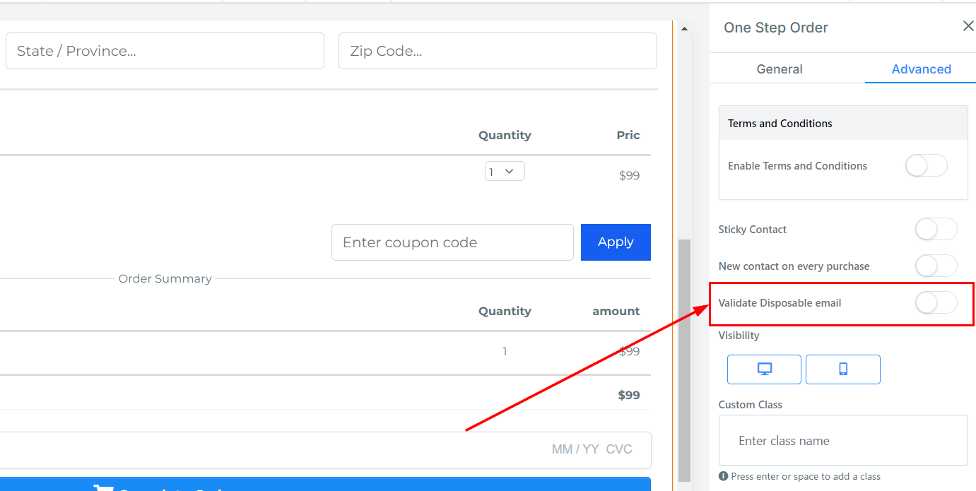 1-Step Order Form – figure 38